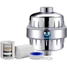 Hype Store Sılver Duş Filtresi – Klor ve Ağır Metal Arıtmalı, Kdf 55 + Aktif Karbon, Saç ve Cilt Dostu, Kireç A