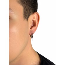 Winy Concept Özel Tasarım Erkek Çelik Halka Küpe - 14 mm