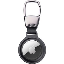 Hype Store Buff Tagsafe Hooksteel Taşınabilir Anahtarlık Darbeye Dayanıklı Metal Askılı Airtag Kılıf (Siyah)