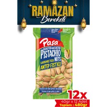 Paşa Kuruyemiş Kavrulmuş Antep Fıstığı 40 gr x 12 Adet (480 gr)