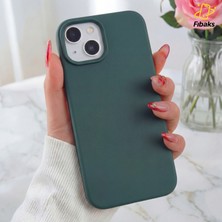 Fibaks Apple iPhone 15 Kılıf Kadife Lansman Soft Yumuşak Liquid Silikon Kamera Korumalı Kapak