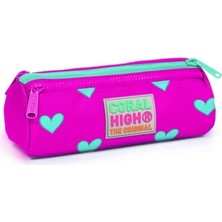 Hype Store Coral High Kalpli Kalem Çanta, Üç Bölmeli 22317