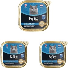 Hype Store Reflex Plus Chunks In Jelly With Cod&trout Yetişkin Kedi Maması 85 gr 3lü Paket
