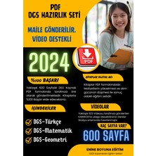 Enine Boyuna Eğitim Dgs Hazırlık Seti (Video Destekli Pdf Ders Notları)