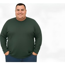 Sngl Erkek Büyük Beden Oversize Uzun Kollu T-Shirt 3xl 4xl 5xl 6xl 7xl 8xl 9xl