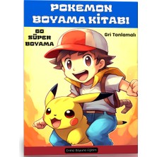 Enine Boyuna Eğitim Pokemon Boyama Kitabı (60 Süper Pokemon)