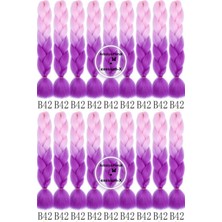 X-Pression Afrika Örgüsü ve Rasta Için Sentetik Ombreli Saç 100GR--B42