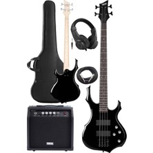 Hype Store MBG-410BK-20AMP 4 Telli Bas Gitar ve 20W Amfi Gigbag Kulaklık Set