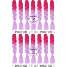 X-Pression Afrika Örgüsü ve Rasta Için Sentetik Ombreli Saç 100GR--B119