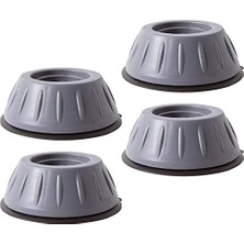 Hype Store Titreşim Gürültü Önleyici Çamaşır Kurutma Makinesi Için Çamaşır Makinesi Ayak Stoperi Gri 4 Lü Set