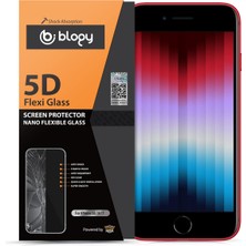 Hype Store Blogy iPhone Se 2022/2020 Flexi 5d Tam Korumalı Hd Nano Dayanıklı Esnek Şeffaf Ekran Koruyucu