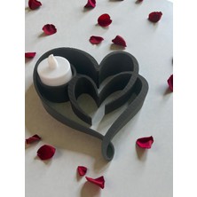 Aktastore Sevgililer Günü Özel Kalp Figürü Tealight Hediyeli