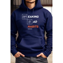 Bellanova Unisex 3 Iplik Kapüşonlu Kanguru Cepli Motivasyon Yazı Baskılı Oversize Sweatshirt