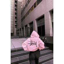 Bellanova 3 Iplik Oversize Kalın Kumaş Kapüşonlu Kanguru Cepli Arka Baskı Detaylı Günlük Rahat Hoodie