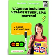 Enine Boyuna Eğitim Yazarak Ingilizce Kelime Ezberleme Defteri-3