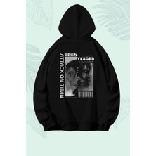 Bellanova Unisex Oversize Kapüşonlu Anime Tarzı Grafik Baskılı Sokak Modası Rahat Sweatshirt