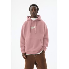 Bellanova Unisex 3 Iplik Oversize Swnd Yazı Baskılı Kapüşonlu Kanguru Cepli Rahat Günlük Hoodie