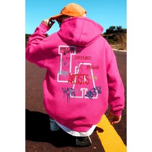 Bellanova “erkek Siyah Kapüşonlu Sweat – Renkli Graffiti ‘artists’ Baskılı Oversize Hoodie”