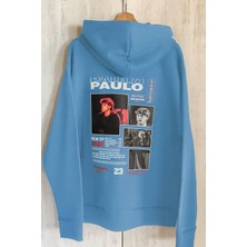 Bellanova “3 Iplik Kapüşonlu Kanguru Cepli Arka Poster Baskılı Oversize Unisex Sweatshirt”