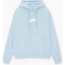 Bellanova Unisex 3 Iplik Oversize Swnd Yazı Baskılı Kapüşonlu Kanguru Cepli Günlük Rahat Hoodie
