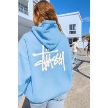 Bellanova Unisex Oversize 3 Iplik Street Tarzı Kapüşonlu Arka Baskılı Rahat Kanguru Cepli Sweat Hoodie