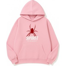 Bellanova Kapüşonlu Sweatshirt - Unisex - Ön ve Arka Baskılı - 3 Iplik Şardonlu - Rahat Kalıp