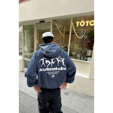 Bellanova 3 Iplik Kapüşonlu Kanguru Cepli Sweatshirt – Sırtı Büyük Baskılı Urban Tarz Unisex Rahat