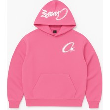 Bellanova Kapüşonlu Sweatshirt - Unisex - Oversize - 3 Iplik Şardonlu - Letter & Star Baskılı