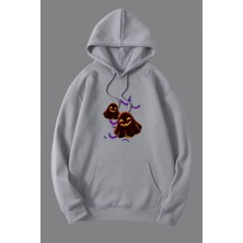 Bellanova Hayalet ve Yarasa Desenli Kapüşonlu Sweatshirt