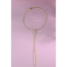 925 Ayar Gümüş Üzeri Altın Kaplama E Harfli Şahmeran