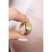 Moco Metal Gold Renk Ayarlamalı Kadın Yüzük