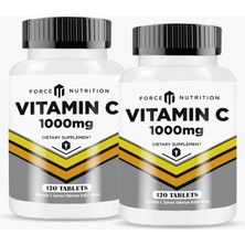 Force Nutrition Vitamin C Vitamini 1000 mg 2 x 120 Tablet