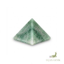 Uçan Geyik Piramit Şeklinde Aventurin Doğal Taş 99GR - Şans, Bolluk, Huzur Taşı