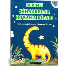 Enine Boyuna Eğitim Sevimli Dinazorlar Boyama Kitabı (50 Süper Dinazor)
