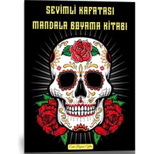 Enine Boyuna Eğitim Sevimli Kafatası Mandala Boyama Kitabı (100 Mandala)