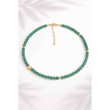 Aventurin Doğal Taş Kolye 6 Mm.