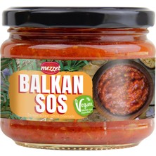 Mezzet Acısız Balkan Sosu 300 G - %80 Köz Biber & Patlıcan Içerikli Koruyucusuz Vegan Sos