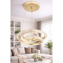 Ünal Aydınlatma Lina Gold LED Sarkıt Avize – Modern Halka Tasarım