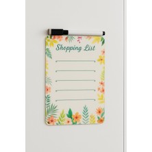 Fiyatiko Kalemli ve Mıknatıslı Alışveriş Eksik Listesi (Shoppıng Lıst) (Siyah Uv Baskılı)