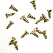 Argesco Mühendislik Klips, Menteşe, Ayak, Ağaç, Sunta Vidası 2,2x7,5mm - Sarı 100 Adet
