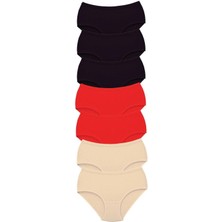 Çamaşır Kenti 7 Adet Tutku Kadın Yüksek Bel Bato Kalın Lastik Külot S11