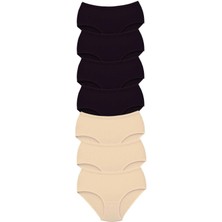 Çamaşır Kenti 7 Adet Tutku Kadın Yüksek Bel Bato Kalın Lastik Külot S2