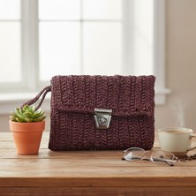 Uretti - Tuğba 9352 5184 El Yapımı Kağıt Ip Cüzdan Çanta