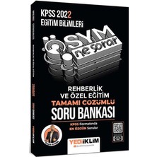 Yediiklim Yayınları 2022 KPSS Eğitim Bilimleri ÖSYM Ne Sorar Rehberlik ve Özel Eğitim Soru Bankası