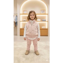 Gültekin Bebe Miss Elitte Fiyonk Yelekli 3 Lü Takım 9-24 AYLIK-997921 - Pembe