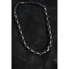 Clariss 316L Çelik Kral Zincir Model Gümüş Renk Erkek Kolye