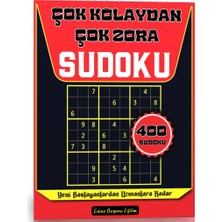 Enine Boyuna Eğitim Çok Kolaydan Çok Zora Sudoku Kitabı (400 Sudoku Cevaplarıyla)