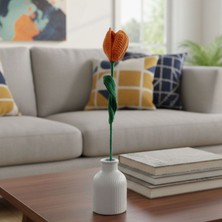 Uretti - Tuğba 9352 El Örgüsü Açılmış Lale Çiçeği