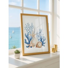 Fuart.Co Okyanus Ahengi Dijital Baskı Poster (Çerçevesiz)Sea World Poster Serisi Sefu