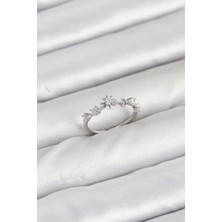 Clariss Pirinç Gümüş Renk Manifest Kadın Yüzük